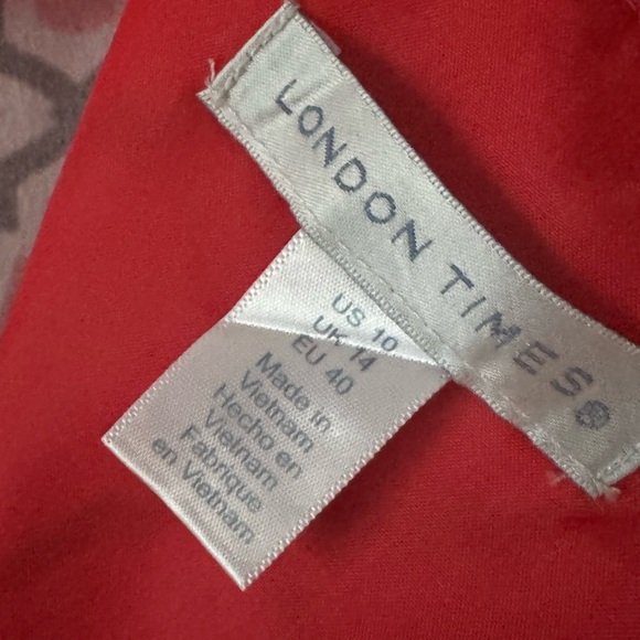 London Times Pink, Black and White Patterned Mini Dress size 10 - Picture 2 of 9